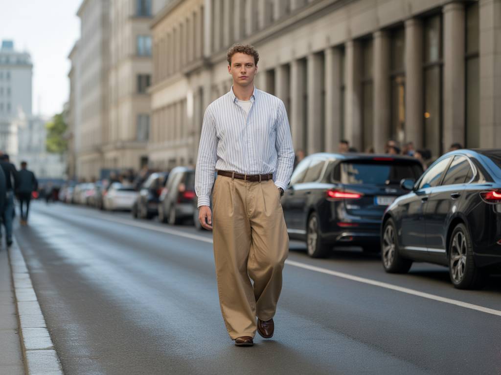 Le retour du pantalon large dans la mode masculine